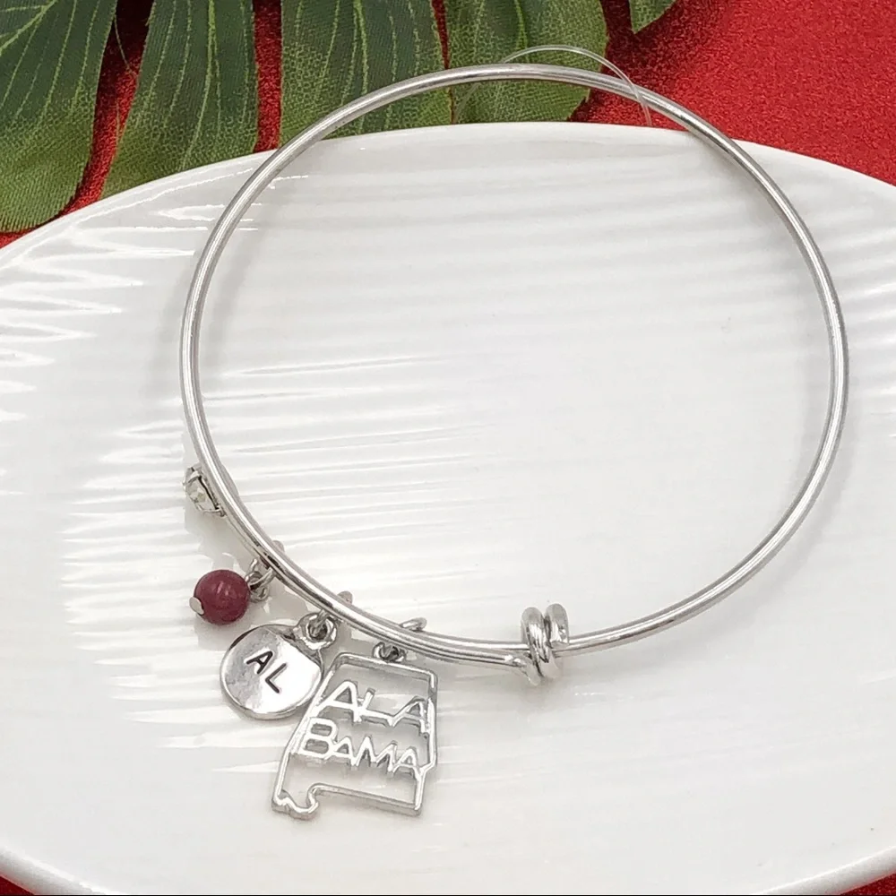 🌼 Alabama Expandable Charm Bangle Bracelet Alabama